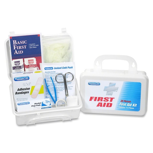 First Aid Only First Aid Kit, 25 Person, 112 Pieces 25001 - main