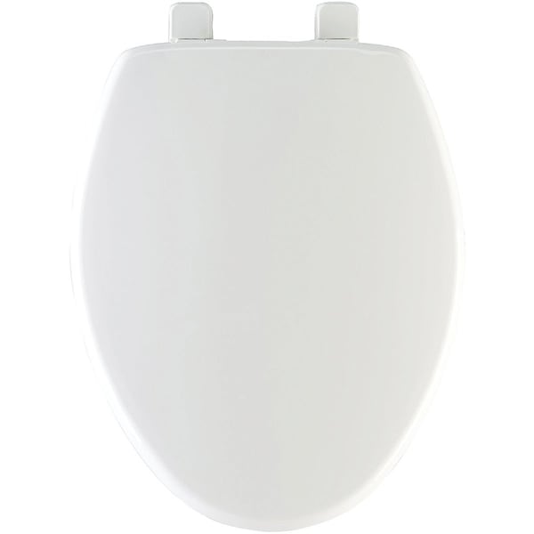 Bemis Mayfair Elongated Closed Front Slow Close White Plastic Toilet Seat 180SLOW-000 - main