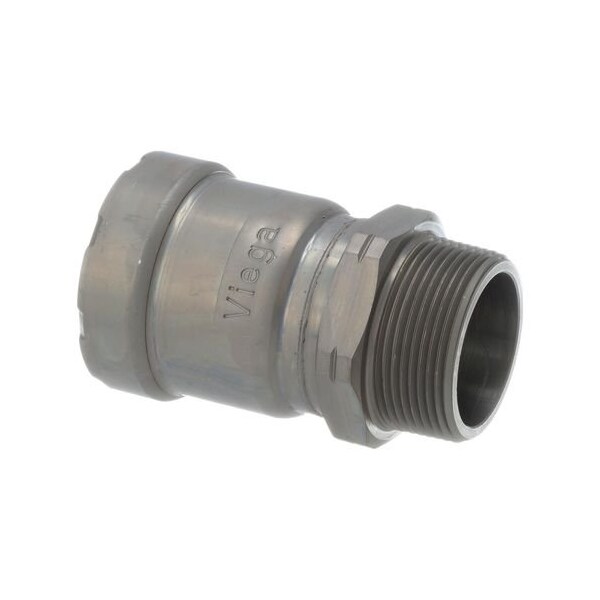 Viega MegaPress adapter P 1.5 MPT 1.5 carbon steel zinc-nickel coating 25120 - main