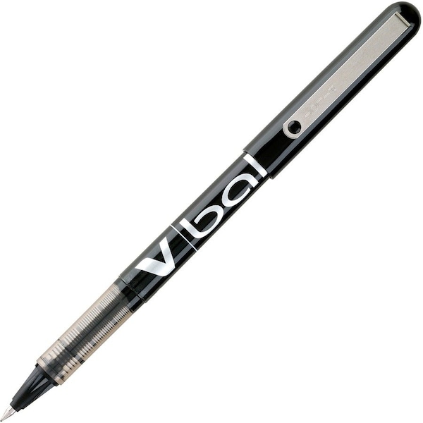 Pilot V Ball Rolling Ball Pen, Extra Fine, 0.5mm, Black Barrel/Ink, Dozen 35200 - main
