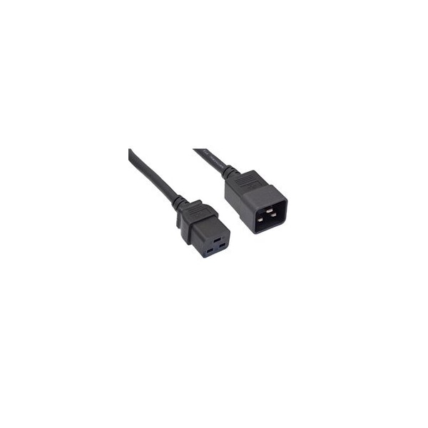 Cable Wholesale Data Center Power Cord, Black, C20 to C19, 14AWG/3C, 15 Amp, 8 foot 10W2-41208 - main