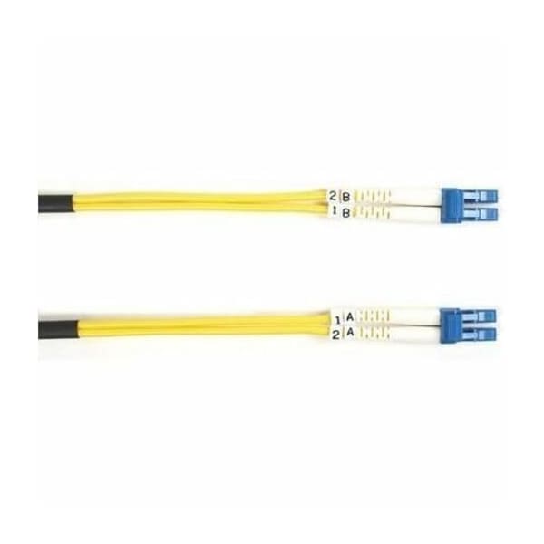 Black Box OS2 9/125 Singlemode Fiber Optic Patch Cable - LSZH, LC to LC, Yellow, 2-m 6.5-ft. FOSM-LSZH-002M-LCLC - main