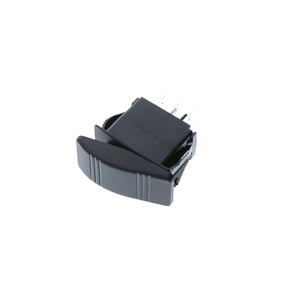 Switch Components Contura Style Rocker, 6P DPDT ON-ON, Black IP56 SRD2-2D-DC-1-BNN - main