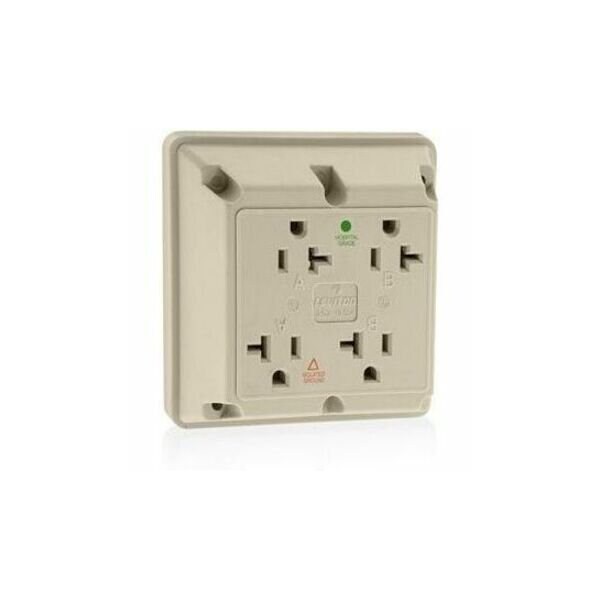 Leviton Four-In-One Receptacles 20 Amp, 125 Volt 21254-IGI - main