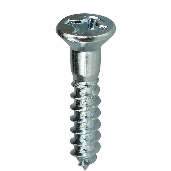 Dottie Wood Screw, #12, 1 in, Zinc Plated Carbon Steel Flat Head Phillips Drive, 100 PK PHFW121 - main