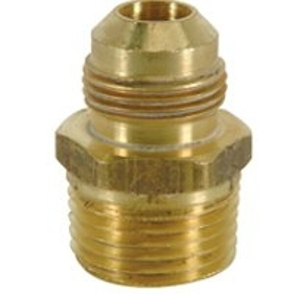Brasscraft 293M Series Flare Male Adapter, 38 in, OD Tube x MIP, Brass, Rough FRC11-6 - main