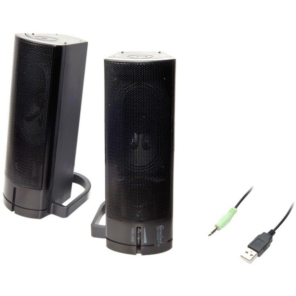 Syba Connectland CL-SPK20037 2.0 Speaker System - 5 W RMS - Black - Desktop - 100 Hz to 20 kHz CL-SPK20037 - main