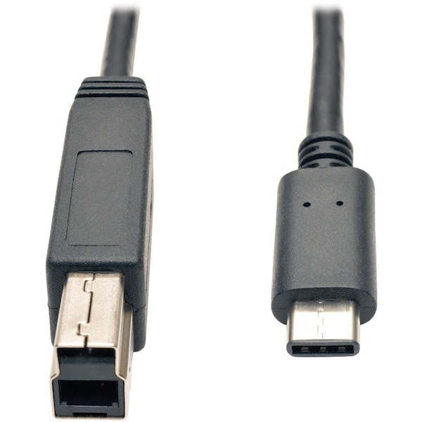 Tripp Lite series USB 3.1 Gen 2 (10 Gbps) Cable, USB Type-C (USB-C) to USB 3.0 Type-B (M/M), 3 ft U422-003-G2 - main