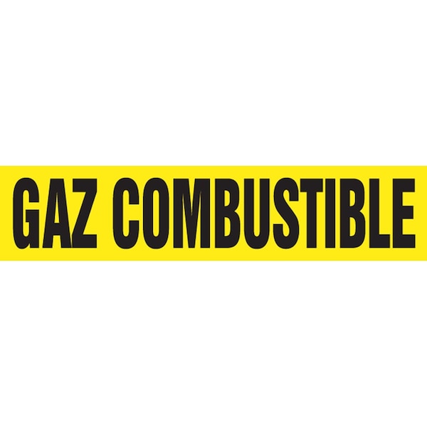 Accuform FRENCH PIPE MARKER GAZ COMBUSTIBLE CRPK333STB - main