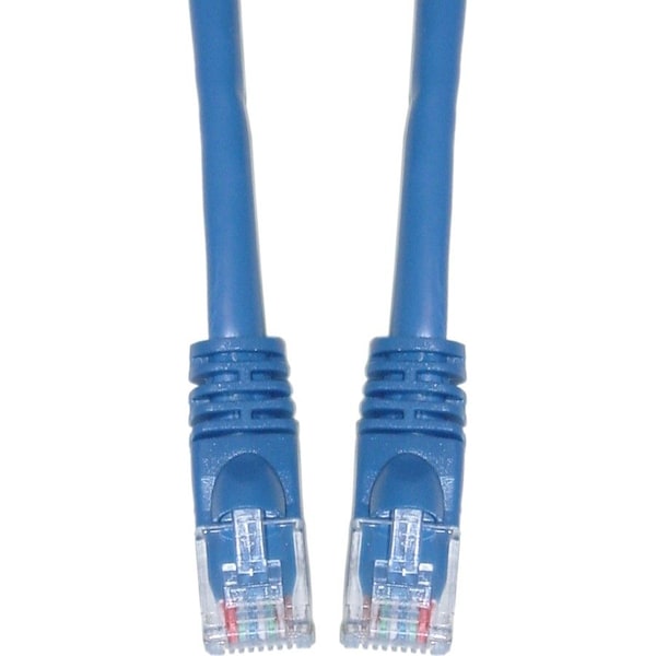 Cable Wholesale Cat5e Blue Copper Ethernet Patch Cable, Snagless/Molded Boot, POE Compliant, 50 foot 10X6-06150 - main