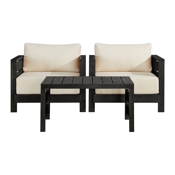 Alaterre Furniture Alaterre Barton 3 Piece Patio Furniture Set with Cushions for Porch Black Finish 80-BARTON-CH2TB-B - main