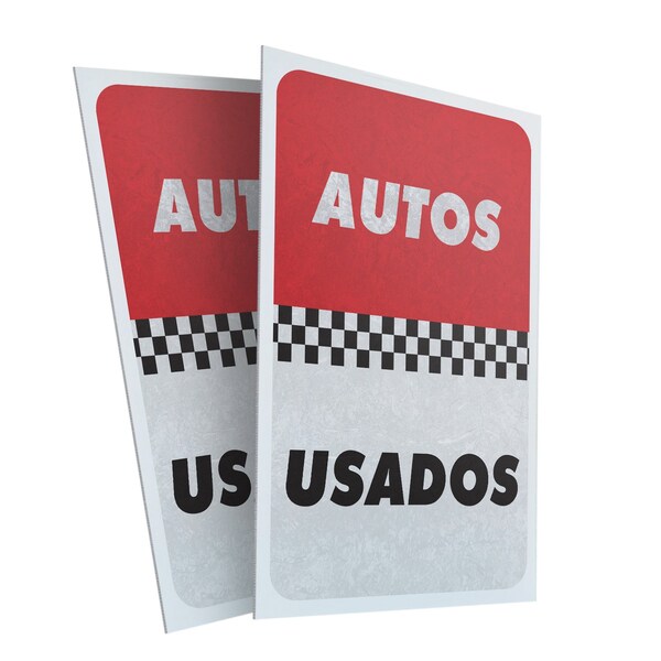 Signmission Autos Usados, Plastic Signs Only 24 Inch x 36 Inch, Corrugated Plastic, 2PK CSB-2436-2PACK-30345 - main