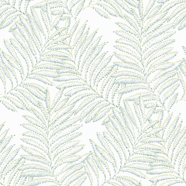 A-Street Prints Finnley Green Inked Fern Wallpaper 2973-90501 - main