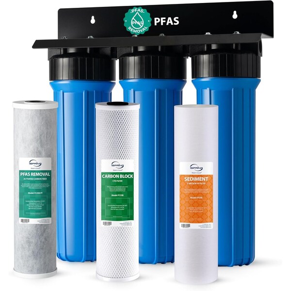 Pfas Inline Filter Ispring PFAS Whole House Water Filter System, SGS-Tested to Remove up ...