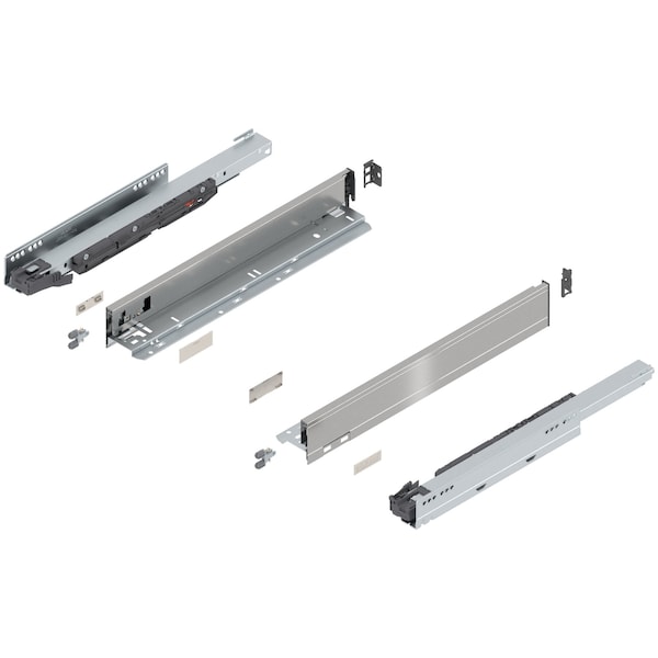 Blum 18in. N Height Legrabox Stainless Drawer Set, 125 Lbs Weight Rating 770N45S0I - main