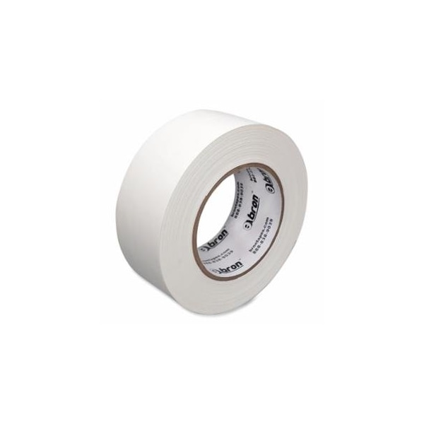 Bron Tapes Utility Grade Polyethylene Tape, BT-4014P, 48 mm W x 55 m L, Pinked Edge, White, 24PK 978-103966 - main