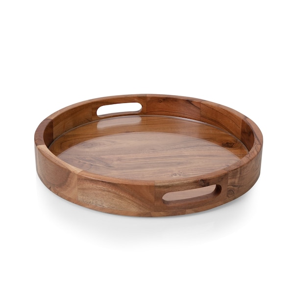 Picnic Time Family Of Brands Barista Serving Tray with Glass Insert 907-09-511-000-0 - main