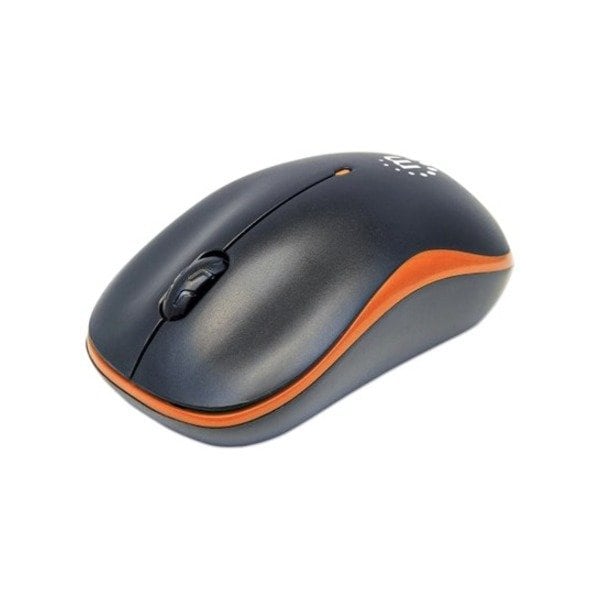 Manhattan USB SUCCESS WIRELESS ORANGE/BLACK OPTICAL MOUSE, 3 BUTTONS, 1000DPI. 2 179409 - main
