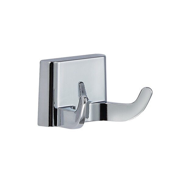 Geo 1-7/16" x 2-7/16" Traditional Double Robe Hook Polished Chrome Finish GBA-OLDRH-PC - main