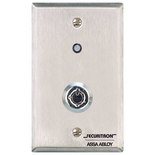 Securitron Key Switch, Stainless Steel, Satin Stainless KP1A - main