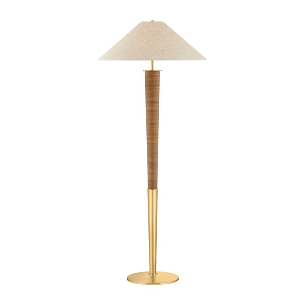 Hudson Valley Lighting Bohicket Floor Lamp in Aged Brass by Cortney Bishop CBL6524-AGB - main
