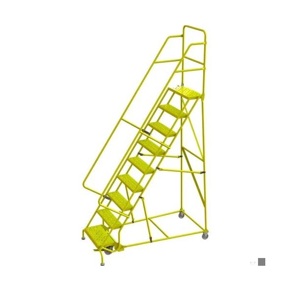 Tri-Arc Step9 Steel Rolling Ladder, W/24"Wx10"D KDSR109246-Y - main