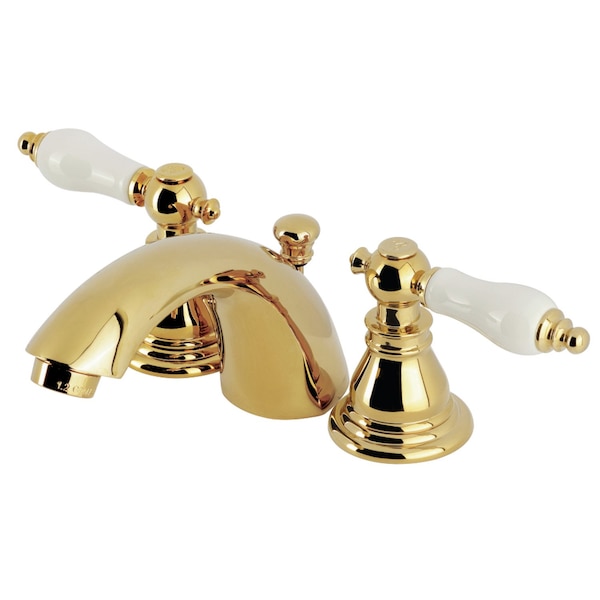 Kingston Brass Mini-Widespread Bathroom Faucet with Pop-Up Drain, Polished Brass KB952APL - main