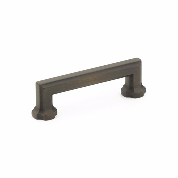 Schaub 3-1/2in Center to Center Empire Cabinet Pull Ancient Bronze Finish 883-ABZ - main