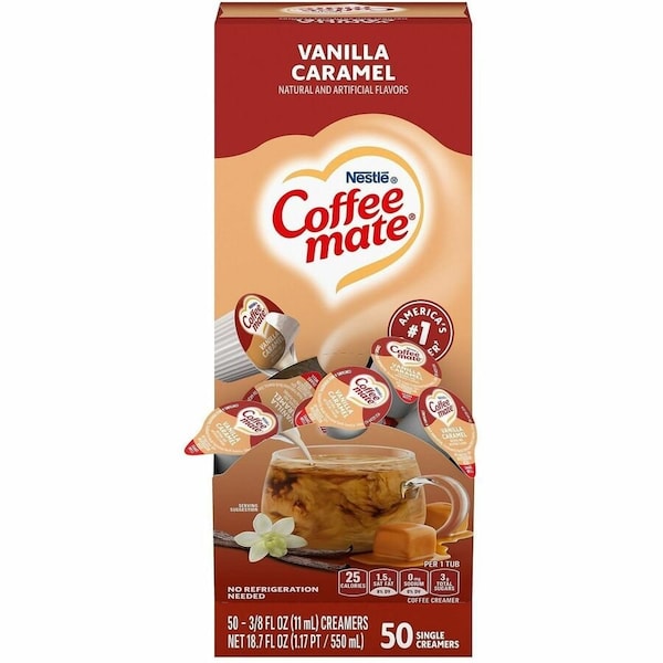 Coffee Mate CREAMER, VANILLA CARAMEL, 50PK 79129 - main
