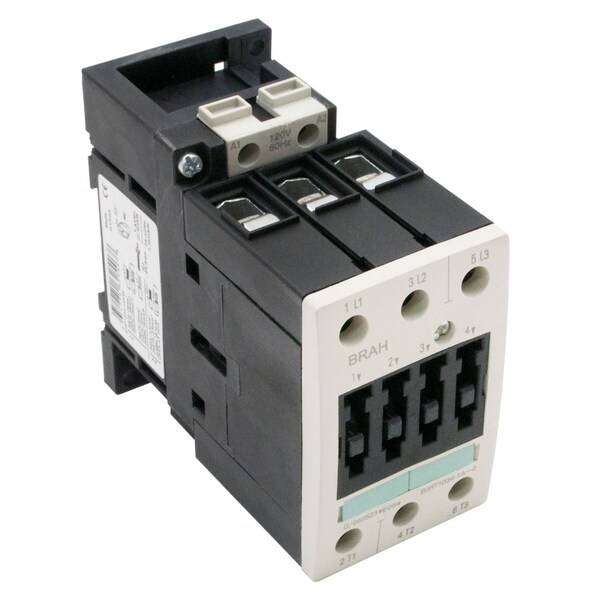 Brah Electric , Replacement 32A 600V 3P with 24VAC Closing Coil for Sirius Contactor 3RT1034-1AC21 B3RT1034-1AC21 - main