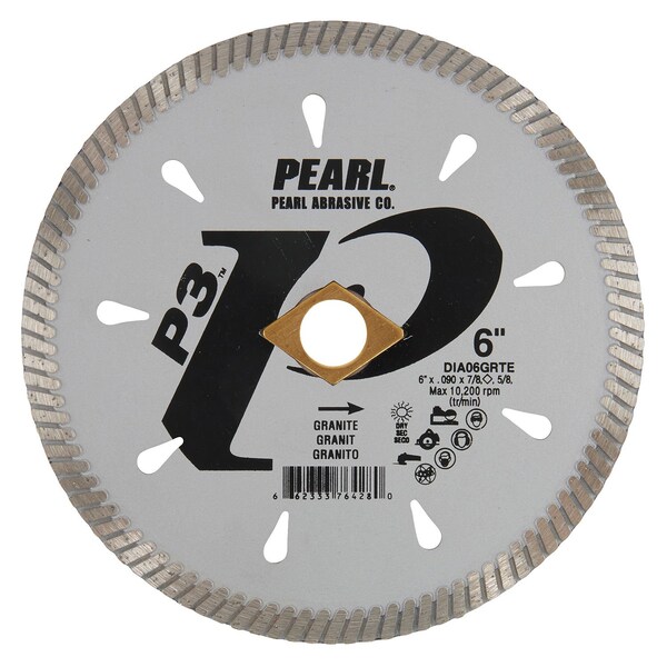 Pearl P3 Turbo Blade 6 in. 5/8 in.-DKO-7/8 in. DIA06GRTE - main