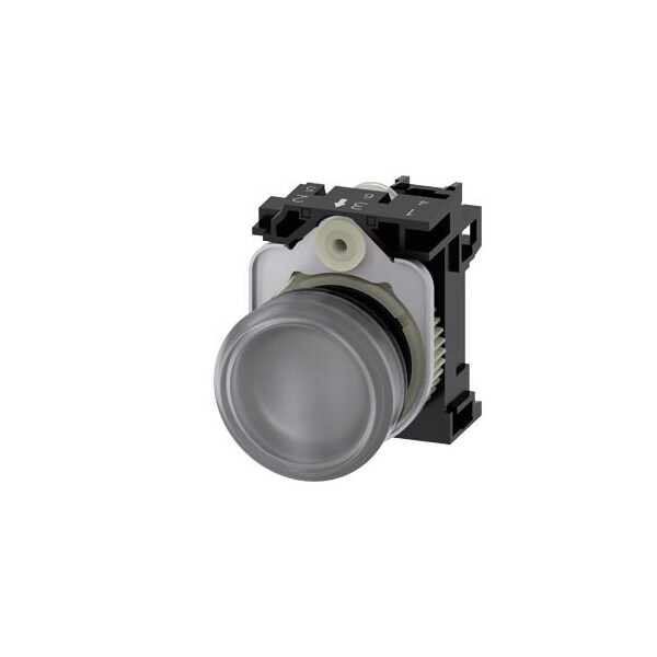 Siemens Indicator lights, 22 mm, round, plastic, clear, lens, smooth 3SU1102-6AA70-1AA0-ZY11 - main