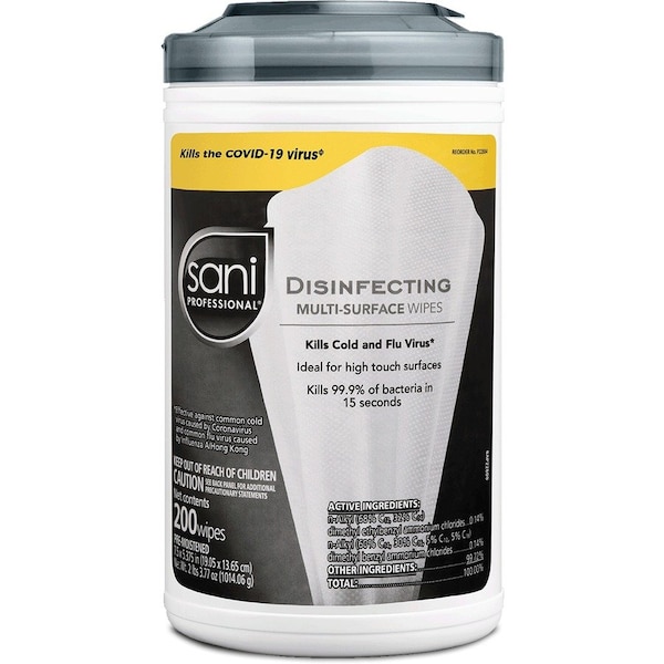 Pdi Sani-Cloth, Disinfecting Wipes, XL, PK1200 P22884 - main