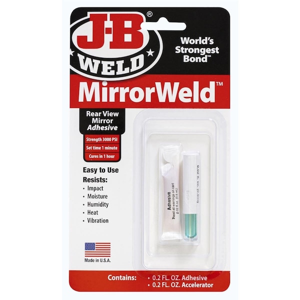 J-B Weld 0.40 oz Mirrorweld Rear View Mirror Adhesive 33701 - main