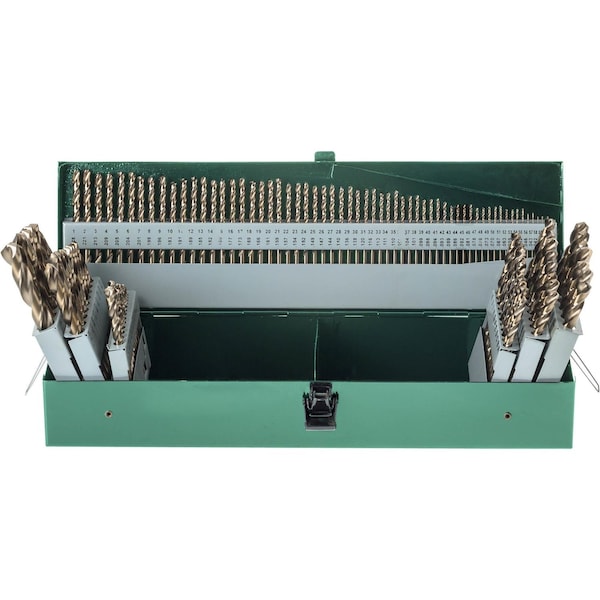 Grizzly Pro 115 Pc. M35 HSS Cobalt Drill Bit Set T30015 - main