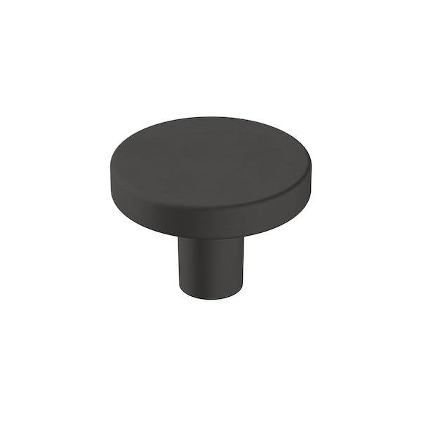 Amerock Versa 1-3/8 inch (35mm) Diameter Matte Black Cabinet Knob, 10PK 10VMP36904FB - main