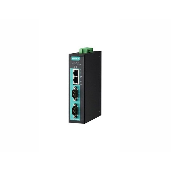 Moxa 2-port RS-232/422/485 serial device server, 10/100MBaseTX, 1KV serial sur NPort IA5250A-IEX - main