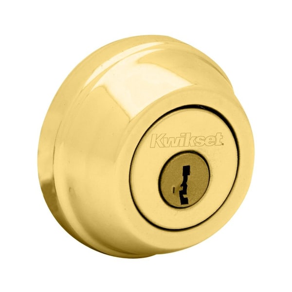 Kwikset Single Cylinder Deadbolt SmartKey with 6AL Latch and STRKP Strike Pack which includes Square 780-3S.STRKP - main
