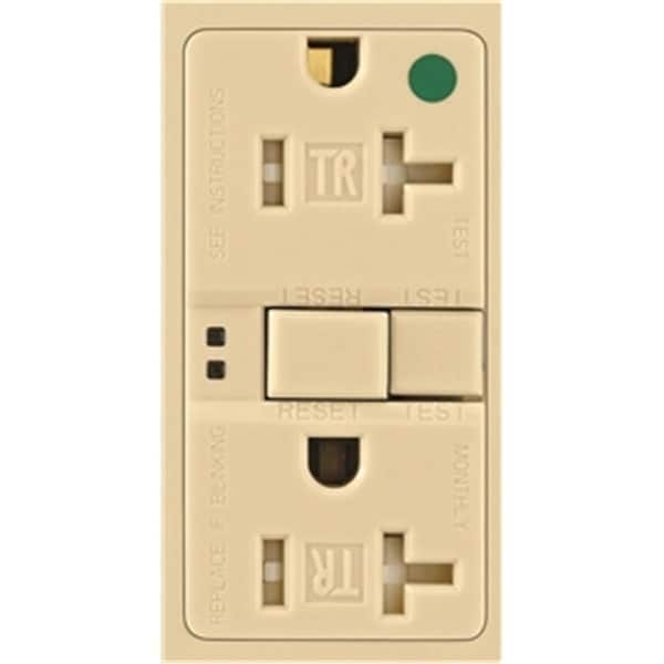 Livewire Wiring TWRSGF20V 20 Amp GFCI Self-Test Duplex Receptacle, Ivory LI428443 - main