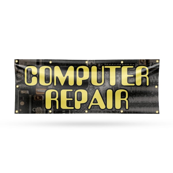 Signmission Computer Repair, 48 Inch x 120 Inch, Vinyl Banner B-120-30527 - main