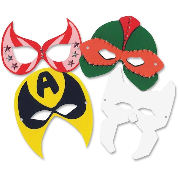 Roylco Die-Cut Super Hero Masks, 48PK R52097 - main