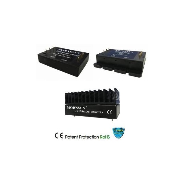 Mornsun DC-DC Converter, 1/4 brick, 100W, 9-36VDC input, 28VDC output, DIP URF2428QB-100WR3 - main