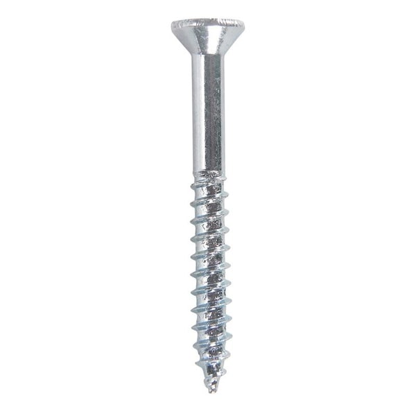 Hillman No. 12 X 2 in. L Phillips Zinc-Plated Coarse Wood Screws, 100PK 40159 - main