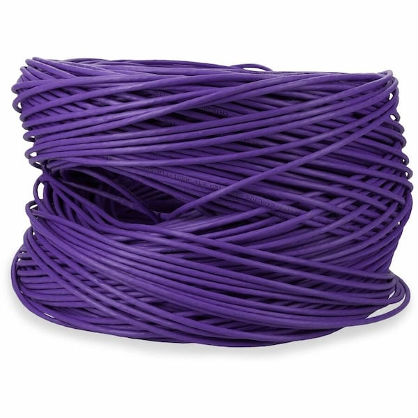 Add-On Addon 1000Ft Non-Terminated Purple Cat5E Utp Pvc Copper Patch Cable ADD-CAT5EBULK1K-PE - main