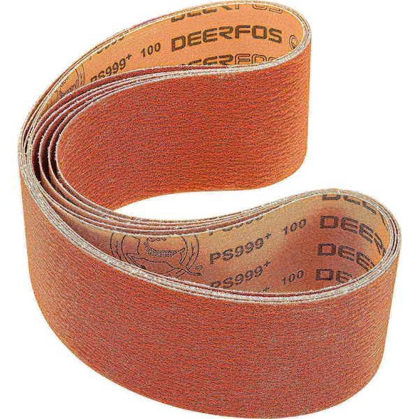 Grizzly 4" x 48" Ceramic Sanding Belt 100 grit, 5PK T31812 - main