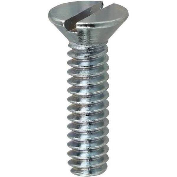 Dottie 1/4"-20 x 1 in Slotted Flat Machine Screw, Zinc Plated Carbon Steel, 100 PK FM141 - main