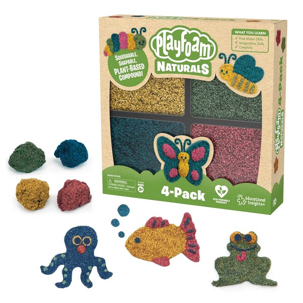 Educational Insights Playfoam Naturals, 4-Color Set 2270 - main