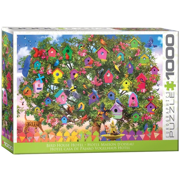Eurographics Bird House Hotel Puzzle Multicolored 1000 pc 6000-6011 - main