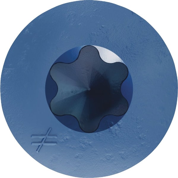 Simpson Strong-Tie Titen Turbo 3/16''x1-1/4'' T25 Flat-Head Concrete & Masonry Screw Blue, 25 Ct. TNT18114TFC25 - main