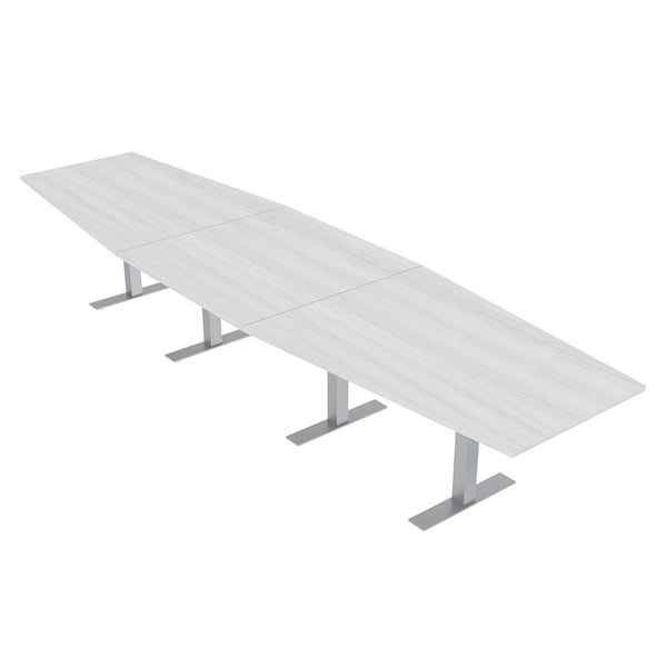 Skutchi Designs 16 Person Conference Table With Power Unit | 16' Hexagon Table | Harmony Series HAR-HEX.IR-48X192-T-WA7976-NA - main